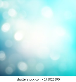 Fondo azul con luces desenfocadas - eps10
