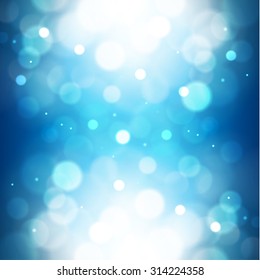 Blue background with defocused lights - eps10