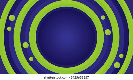 blue background design banner, poster with circle shape lemon green color