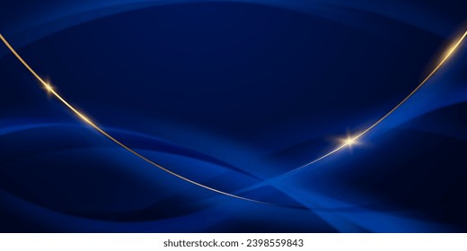 diseño de fondo azul con elementos de efecto lujoso Ilustración vectorial
