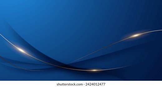 blue background design With luxurious effect elements Vector illustration