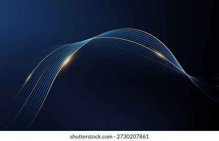 blue background design With luxurious effect elements Vector illustration