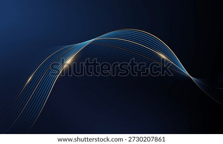 blue background design With luxurious effect elements Vector illustration