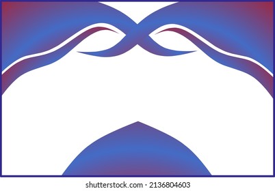 diseño de fondo azul con modelo de corte de papel