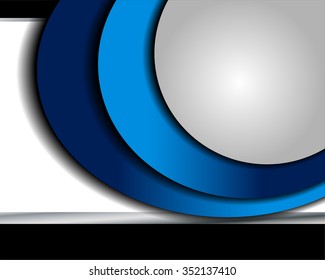 Blue background design with space for message
