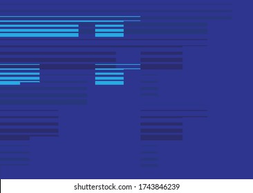 Diseño de fondo azul, variaciones de línea muy exclusivas. Diseño mínimo de la cubierta. Gradiente de medio tono colorido. Patrones geométricos futuros. 
E vector PS 10. Patrones de línea futuros