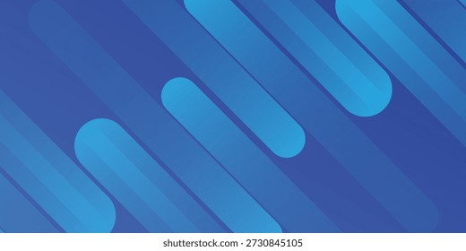 Fondo azul con líneas diagonales. Composición dinámica de Formas. abstracto, Vector, luz moderna buena