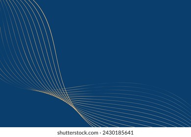 Blue background with distinct white lines running horizontally across it. The lines create a visually striking contrast against the bold blue backdrop, adding a dynamic element to the composition