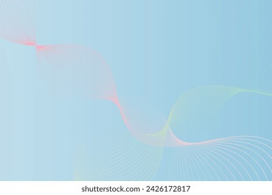 Blue background with distinct white and pink swirls