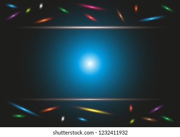 Blue background, distribution, diversity
