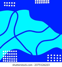 Blue background with dots element, template, banner, flyer, brochure design.