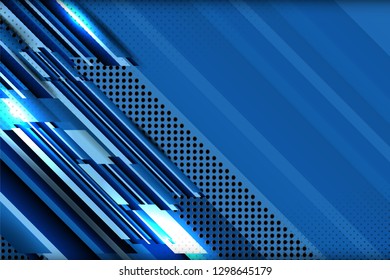 blue background with dotted geometric texture for web layout, advertising, media and presentation concepts, vector illustration