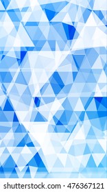 blue background with elements of a polygonal pattern. vector illustration. to design banners, presentations, brochures greeting.