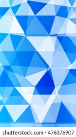blue background with elements of a polygonal pattern. vector illustration. to design banners, presentations, brochures greeting.
