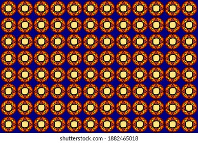 Blue background ethnic vector illustration pattern