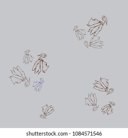 blue background, exotic flowers, suitable for pillow, blanket
