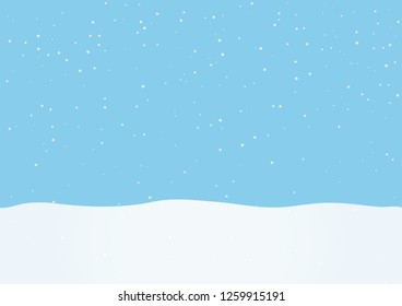 Blue Background Falling Snow Effect Holiday Stock Vector (Royalty Free ...