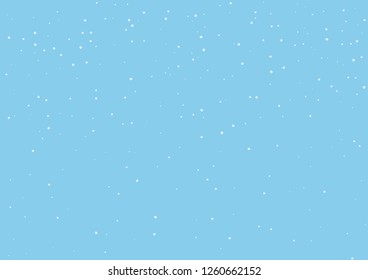 Blue background with falling snow effect.  Holiday season background. Vector illustration. Great for Christmas and New year cards, posters, banners.