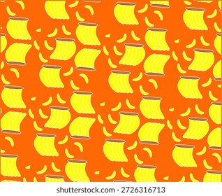 Fondo azul con ilustraciones de plátano frescas y atractivas con colores vibrantes y una composición dinámica. Ideal para el diseño de envases, Materiales promocionales, fondos de alimentos y contenido fresco o de temática sanitaria