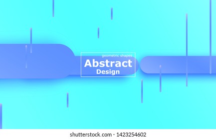 Blue background. Fluid shapes. Minimal abstract cover design. Creative colorful wallpaper. Trendy gradient poster. Vector illustration.