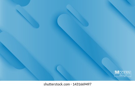 Blue background. Fluid shapes. Minimal abstract cover design. Creative colorful wallpaper. Trendy gradient poster. Vector illustration.