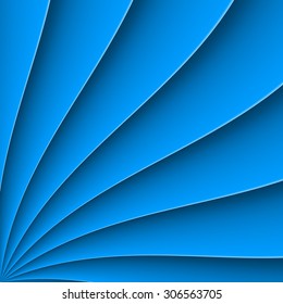 Blue background in form far with bending line