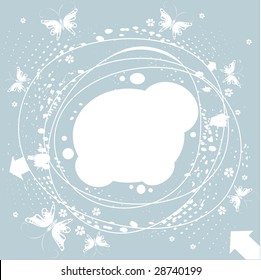 Blue background with free space for your text
