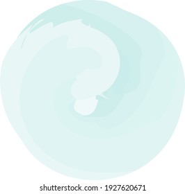 Blue background of gentle pastel shades, splash of vector drawing. Artistic brush strokes wavy texture, template for postcards.