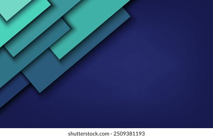 Fondo azul con geométrico. Fondo de cubierta de diseño de presentación de Web de Power Point.