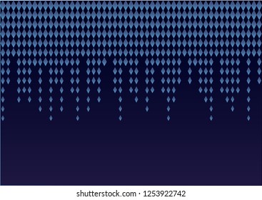 blue background with geometric shapes