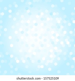blue background with geometric shapes