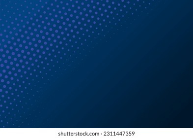 Blue background with geometric shapes dots. Reticulate or dotted texture. Dotted template for ​tecnology or business concept.