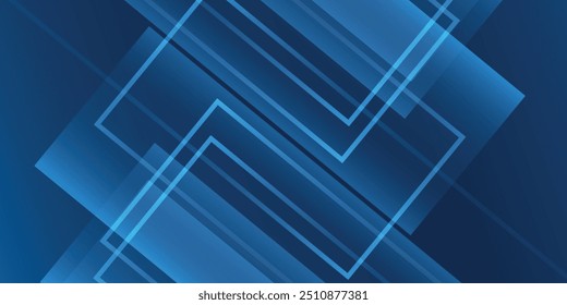 Blue background with geometric shapes rectangles boxes abstract modern elements for banners, presentation designs and flyers.vector eps10