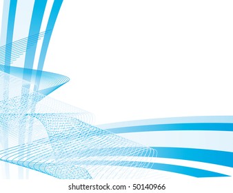 The blue background of geometric shapes. Vector illustration
