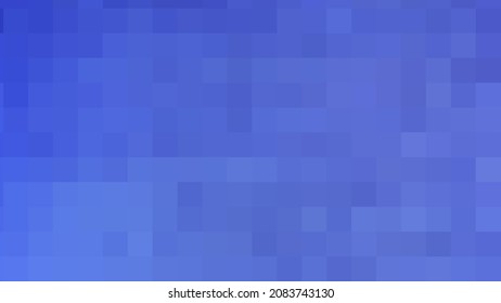 Fondo azul. Textura geométrica de cuadrados azules. Patrón abstracto de píxeles cuadrados. Plantilla de diseño creativo para celebración y decoración de temporada. Un respaldo de cuadrados de mosaico. EPS 10