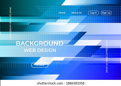 blue background geometry. abstract modern website background