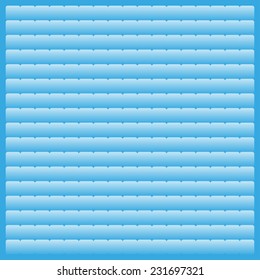 blue background with glass squares, vector illustration. Flat design style 
