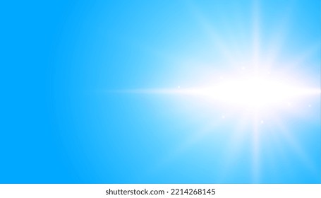 Blue background with glowing flare effect design
