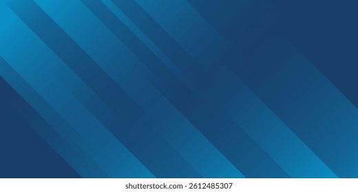Blue background. Gradient color background design. Rectangle gradient shapes composition. Futuristic design posters. Neon glowing techno lines, blue hi-tech futuristic abstract background template