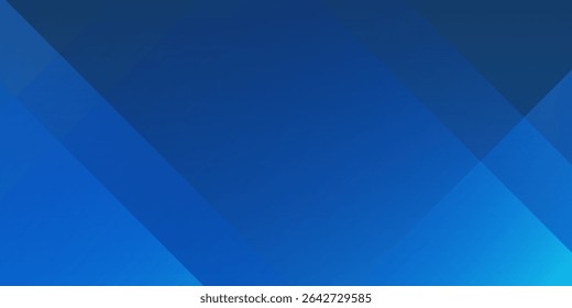Blue background. Gradient color background design. Rectangle gradient shapes composition. Futuristic design posters. Neon glowing techno lines, blue hi-tech futuristic abstract background template