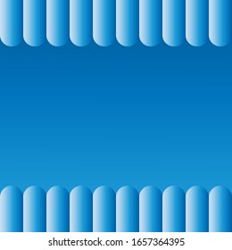 Blue background with blue gradient shapes. Vector illustration.