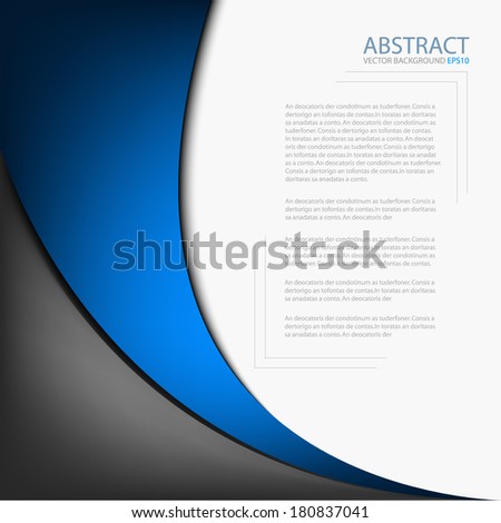 Blue background graphic circle curve line for text and message modern web design