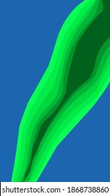 blue background, with green abstract waves, a subtle and soft color blend,