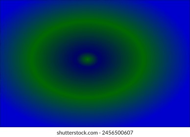 Blue background with green reflection