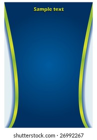 Blue background with green stripes