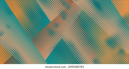 Blue background with halftone decoration. Dark blue vector cover with stright stripes. Glitter abstract illustration with colored lines sticks. Suit for banner, presentation design, flyer, and poster