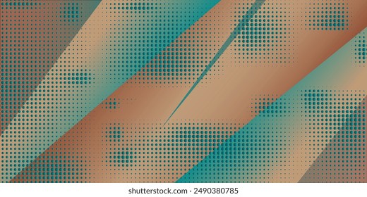 Fondo azul con decoración de semitonos. Cubierta de Vector azul oscuro con rayas rectas. Ilustración abstracta brillante con palos de líneas de colores. Traje para el Anuncio, diseño de la presentación, flyer y póster