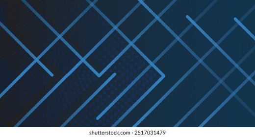 Blue background with halftone decoration. Dark blue vector cover with stright stripes. Glitter abstract illustration with colored lines sticks. vektor