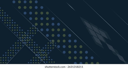 Fondo azul con decoración de medio tono. Cubierta de Vector azul oscuro con rayas rectas. Ilustración abstracta de brillo con líneas de colores. Traje para el Anuncio, el diseño de la presentación, el volante, y el cartel