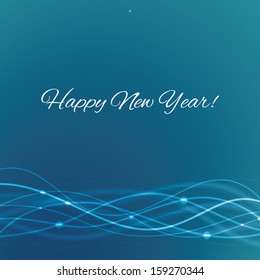 Blue background Happy New Year